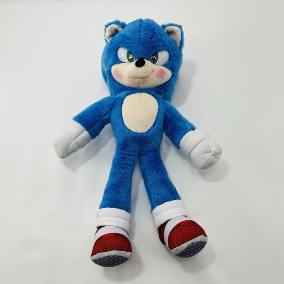 Paramount Sonic 2 Hedgehog Plush Toy 14” Movie Jumbo XL Big Anime Comic 2022 Kid - Picture 1 of 12